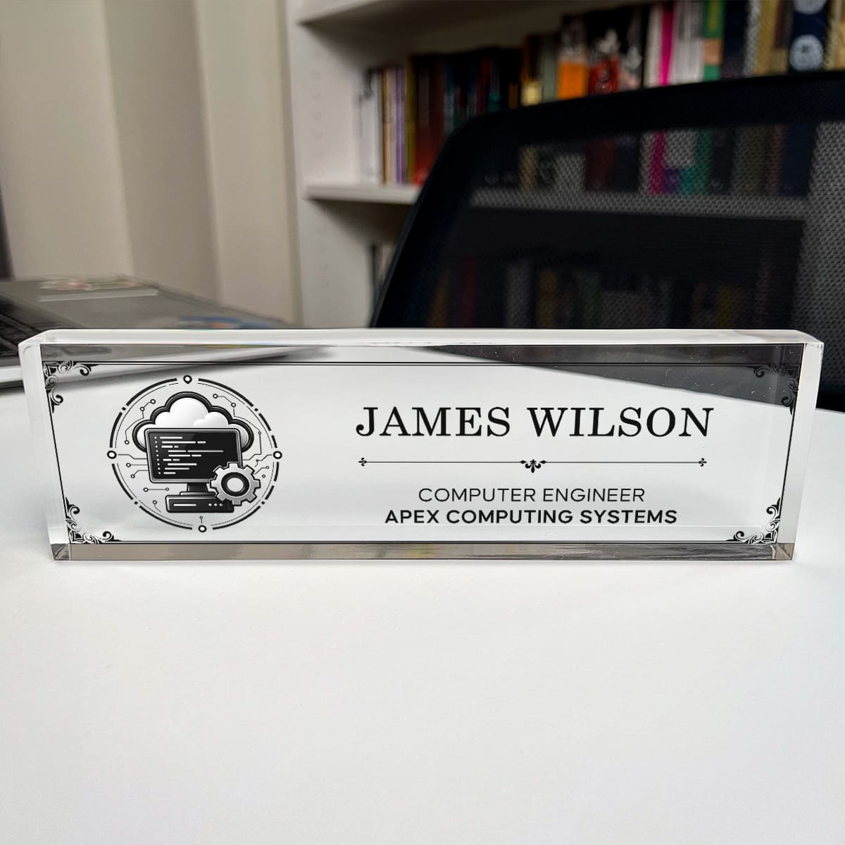 Personalized Computer Engineer Name Plate, Custom IT Desk Sign, Computer Engineering Office Decor, Computer Engineer Professional Gift 1 Personalized Computer Engineer Name Plate, Custom IT Desk Sign, Computer Engineering Office Decor, Computer Engineer Professional Gift