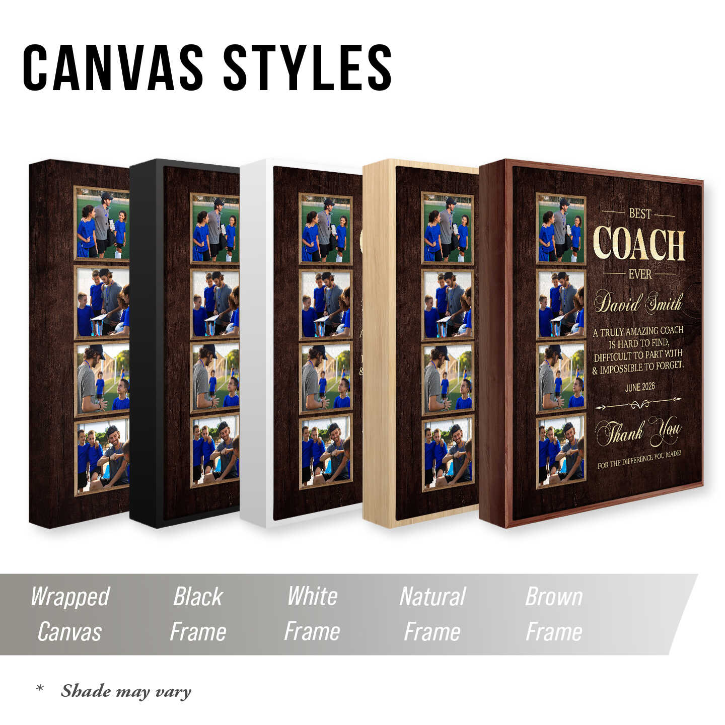 Thank You Coach Gift, Personalized Coach Canvas, Best Coach Ever Photo Collage, Custom Coach Appreciation Gift, Coach Retirement Gift, Team Coach Keepsake 1 Thank You Coach Gift, Personalized Coach Canvas, Best Coach Ever Photo Collage, Custom Coach Appreciation Gift, Coach Retirement Gift, Team Coach Keepsake
