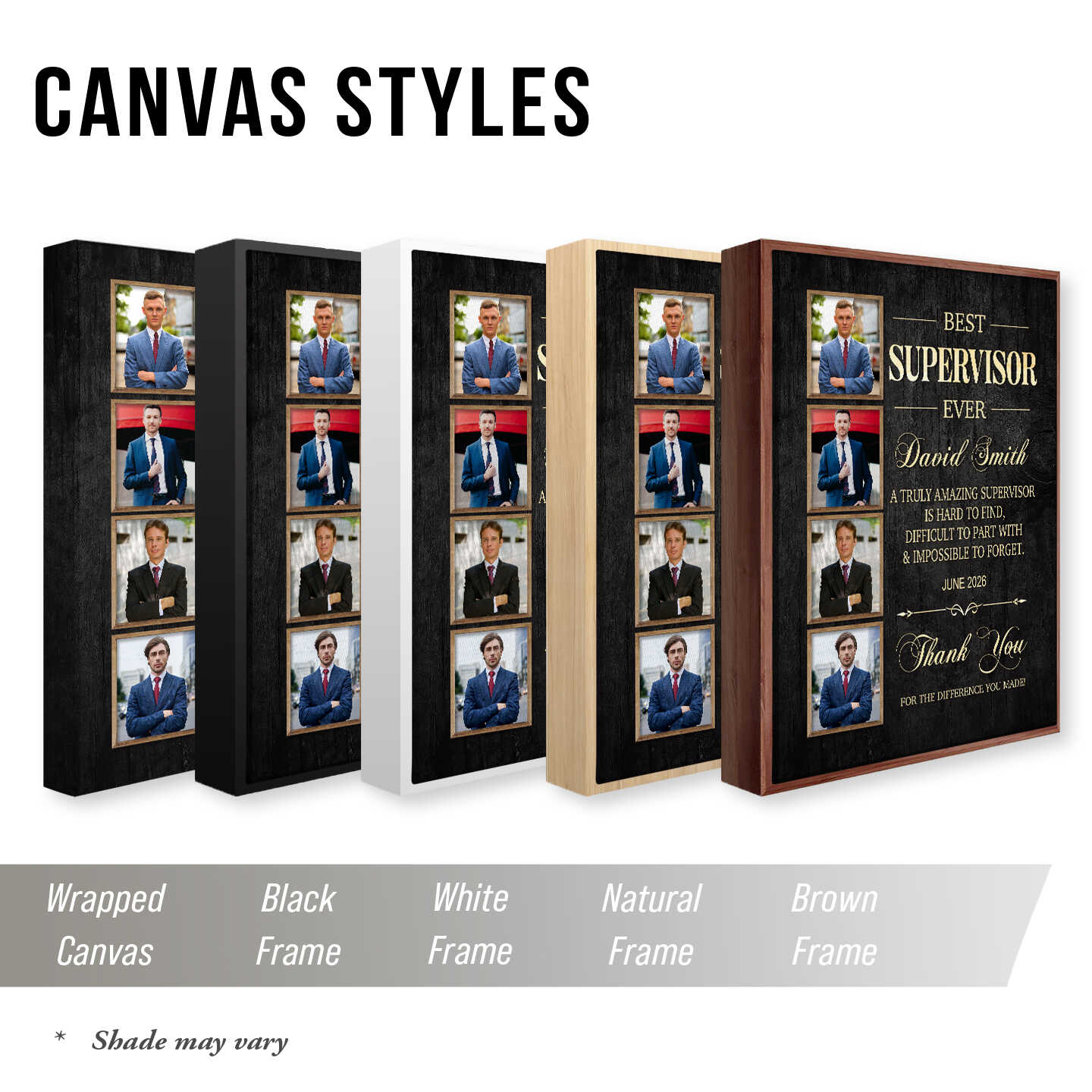 Personalized Supervisor Farewell Gift Canvas, Custom Boss Photo Plaque, Thank You Manager Leaving Gift, Coworker Appreciation Wall Art 1 Personalized Supervisor Farewell Gift Canvas, Custom Boss Photo Plaque, Thank You Manager Leaving Gift, Coworker Appreciation Wall Art