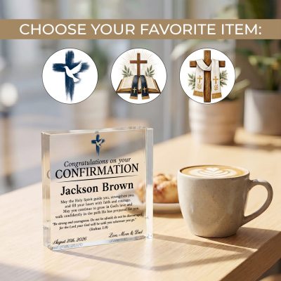 Confirmation Gift, Personalized Confirmation Gift for Boys, Catholic Confirmation Gift, Confirmation Keepsake, Christian Gift for Boy, Confirmation Day Gift
