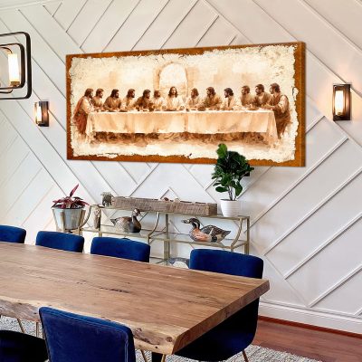 The Last Supper Wall Art, Jesus Last Supper Canvas Wall Art, Christian Wall Decor, Catholic Home Decor, Religious Gift, Bible Wall Art