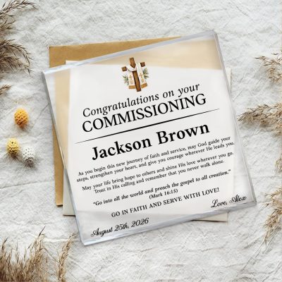 Personalized Commissioning Gift, Commissioning Ceremony Plaque, Christian Ministry Gift, Church Leader Gift, Personalized Religious Gift