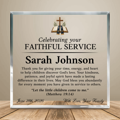 Vacation Bible School Volunteer Gift, VBS Volunteer Appreciation Gift, Personalized Christian Gift, VBS Teacher Thank You Gift, Faithful Service Gift