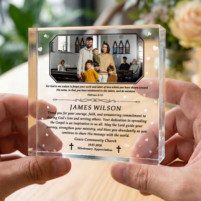 Personalized Missionary Appreciation Plaque, Custom Missionary Acrylic, Missionary Appreciation Gift, Christian Missionary Gift, Ministry Gift