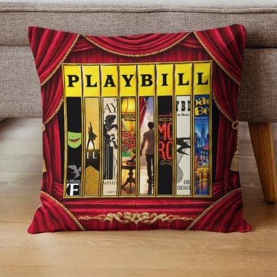 Personalized Broadway Playbill Pillow, Custom Playbill Photo Pillow, Broadway Show Memory Gift, Theater Lover Gift, Musical Theater Decor